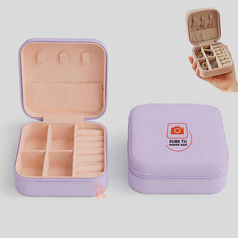 Mini joyero de viaje | Personalizado con imagen, logo, frase