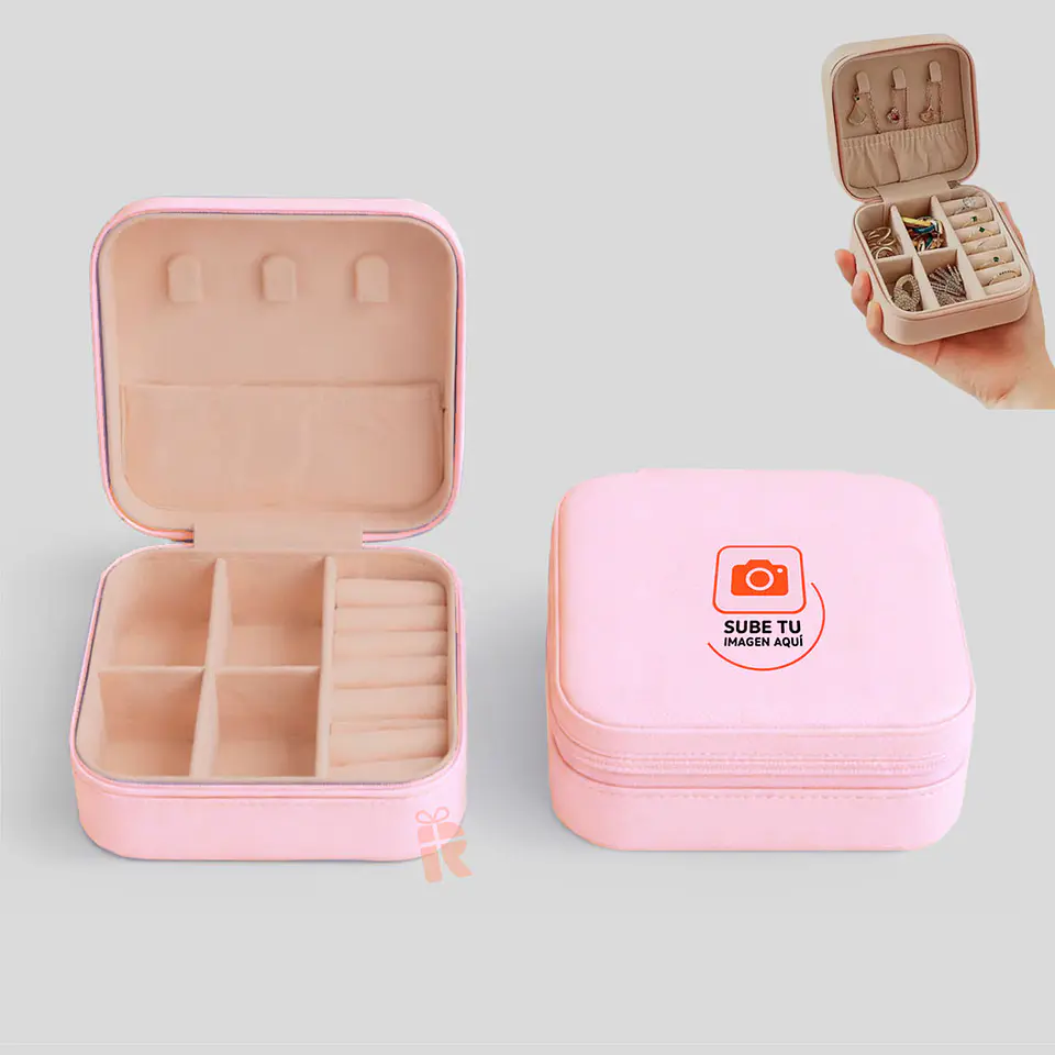 Mini joyero de viaje | Personalizado con imagen, logo, frase 2