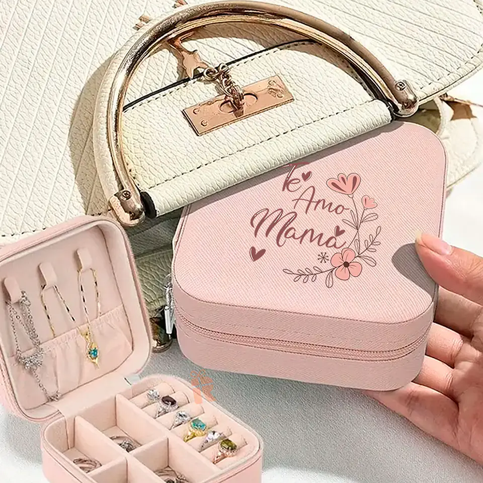 Mini joyero de viaje | Personalizado con imagen, logo, frase 4