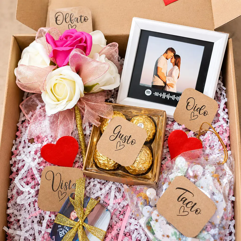 Box te amo con todos mis sentidos | Personalizado  1