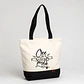 Bolsa crea algodon fuelle negro | Personalizada con imagen, logo o frase - Miniatura 4
