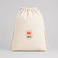 Mochila tipo morral algodón natural | Personalizada con imagen, logo o frase - Miniatura 1