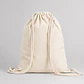 Mochila tipo morral algodón natural | Personalizada con imagen, logo o frase - Miniatura 2