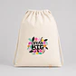Mochila tipo morral algodón natural | Personalizada con imagen, logo o frase - Miniatura 3
