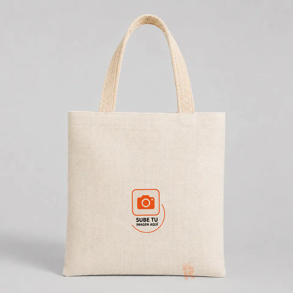 Bolsa lino poliester | Personalizada con imagen, logo o frase 1