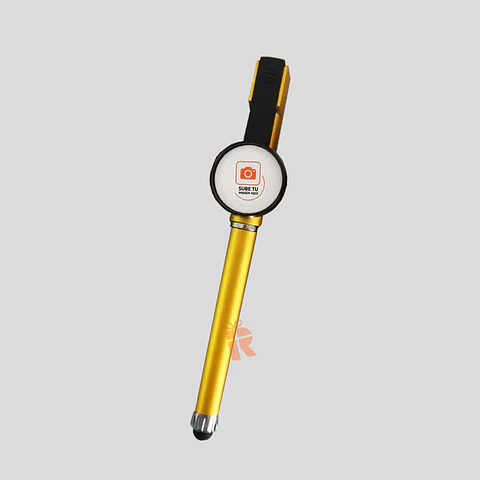 Bolígrafo touchscreen dorado  | personalizado con imagen o logo