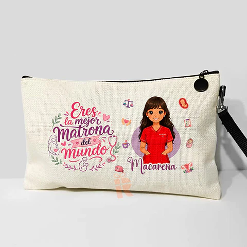 Estuche neceser personalizado con diseño  Matrona
