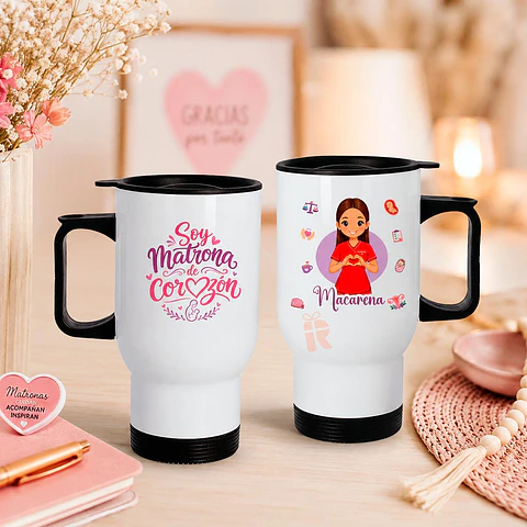 Mug térmico personalizado con diseño  Matrona 