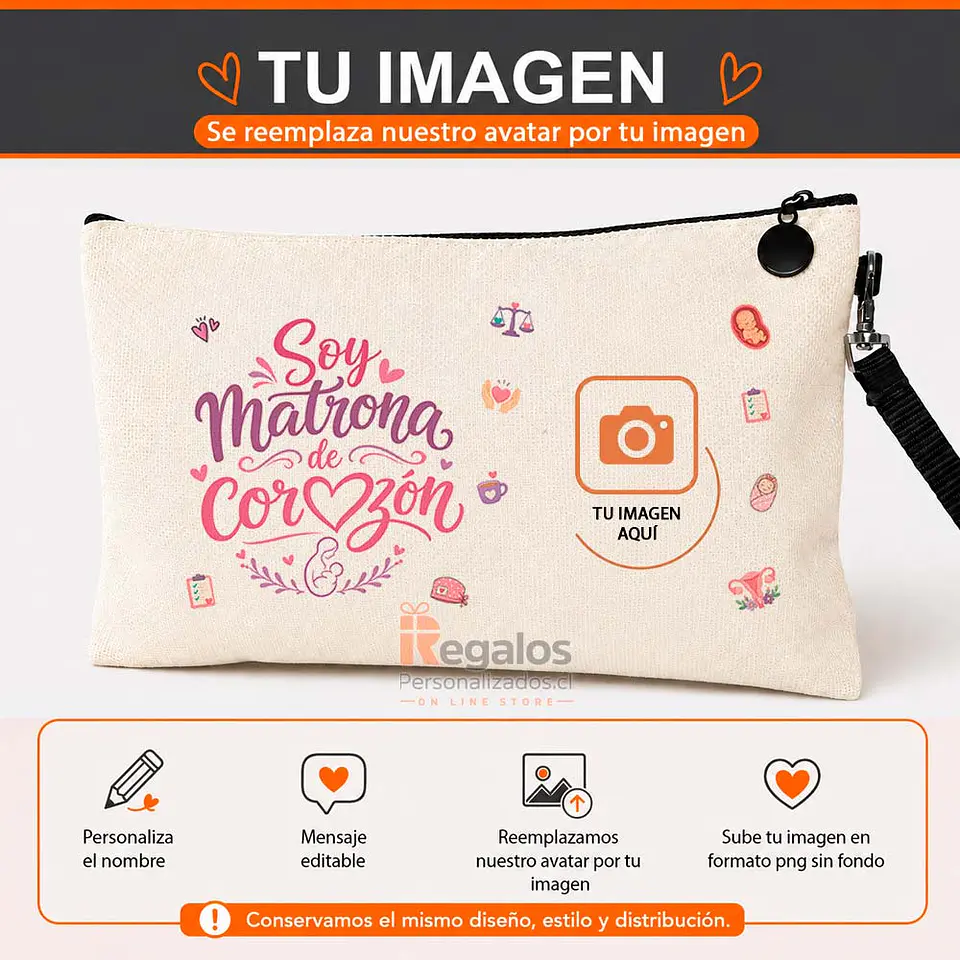 Estuche neceser personalizado con diseño  Matrona 5
