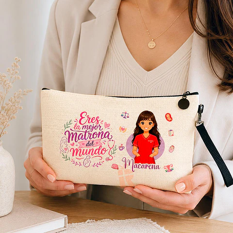 Estuche neceser personalizado con diseño  Matrona