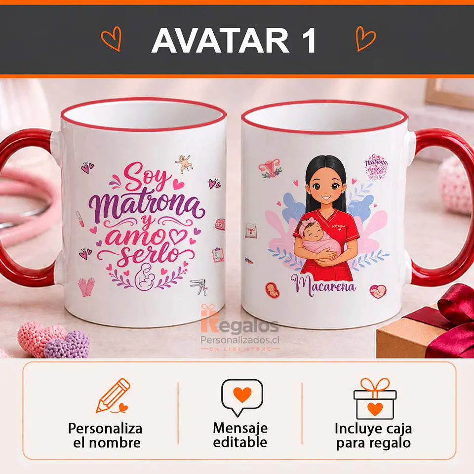 Tazón personalizado con diseño Matrona 2