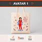 Bolsa crea algodón diseño Matrona - Miniatura 2