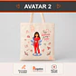Bolsa crea algodón diseño Matrona - Miniatura 3