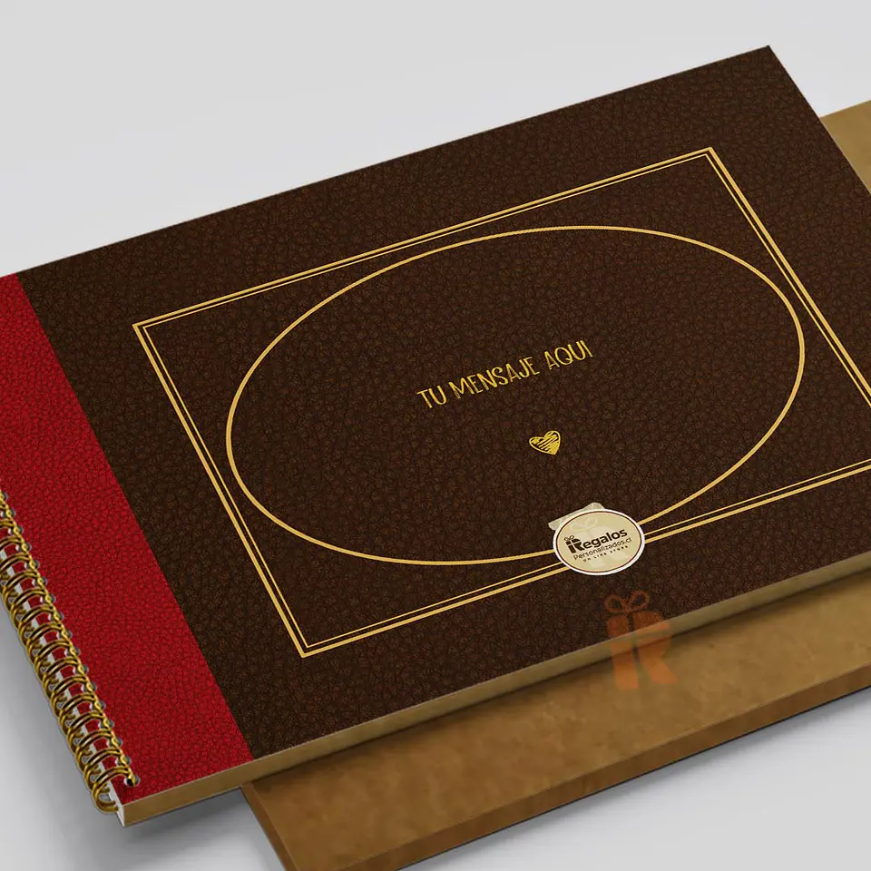 Álbum hojas cartón kraft para pegar fotos | Diseño Libro de aventuras titulo editable 5