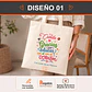 Bolsa crea algodón diseño frases Educadora - Miniatura 2