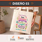 Bolsa crea algodón diseño frases Educadora - Miniatura 4