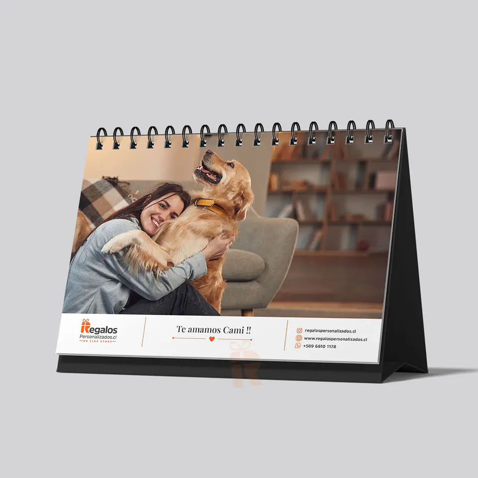 Calendario de Escritorio 15x20cm, Personalizado con Fotos | Elige el Mes de Inicio 2