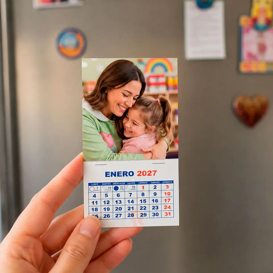 Mini Calendario imantado | Personalizado con imagen 2