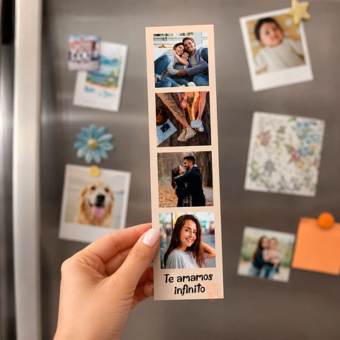 Tira magnética  | Personalizada con fotos y frase