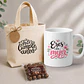 Pack tazón personalizado  |  Bolsa de tela y opción de Chocolates - Miniatura 2