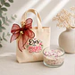 Pack Bolsa de algodón + vela en vidrio | Frase personalizada - Miniatura 1