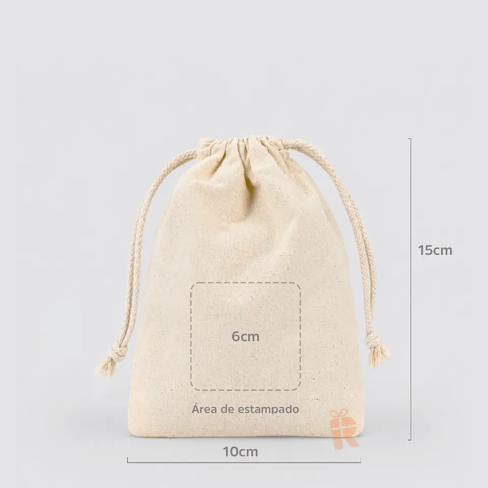 Saco crea algodón natural | Personalizado con imagen, logo o frase 3