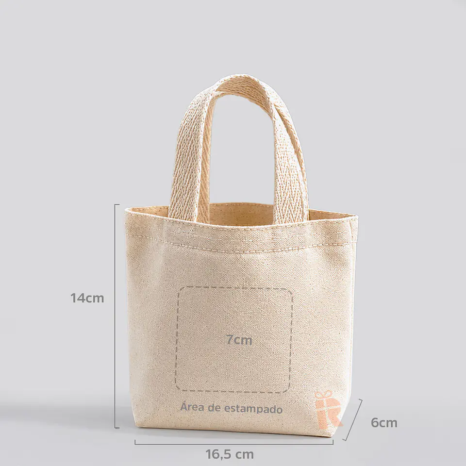 Mini Bolsa Crea Cruda | Personalizada con imagen, logo o frase 2
