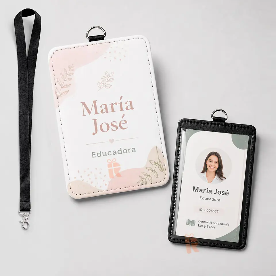 Porta credencia cuerina reverso pvc | Personalizada con tu imagen 5