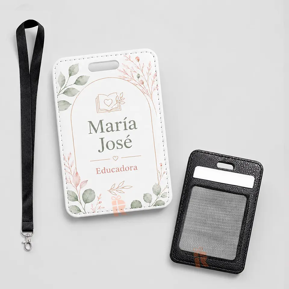 Porta credencia cuerina reverso malla | Personalizada con tu imagen 3