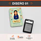 Porta credencial diseño Tec.Parvulos | Personalizado  - Miniatura 2