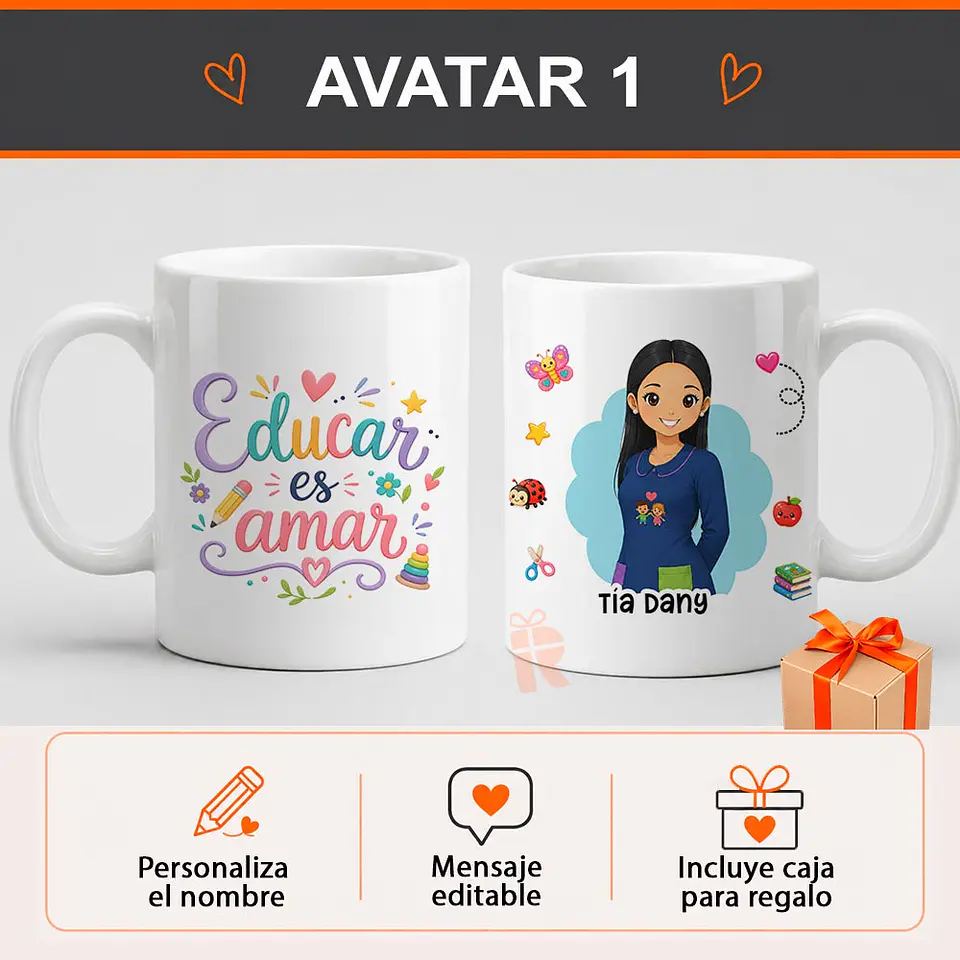 Tazón diseño Técnico Educadora | Personalizado 2