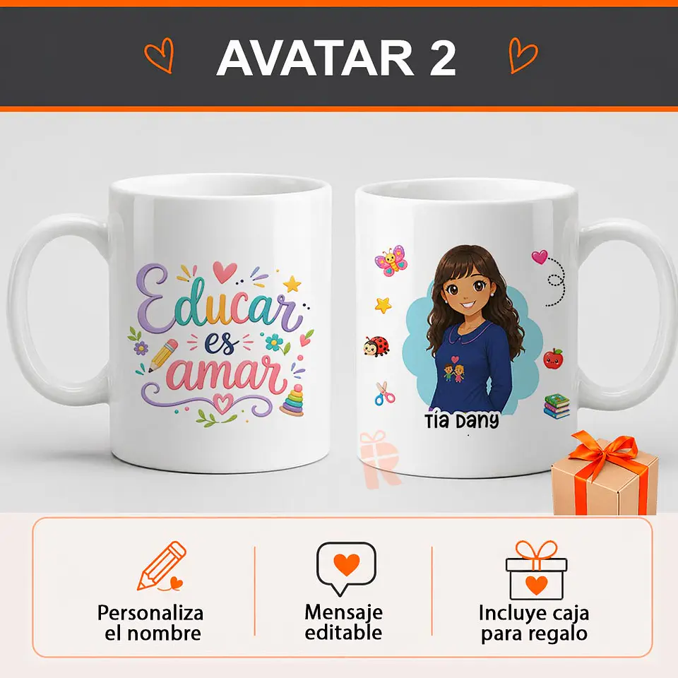 Tazón diseño Técnico Educadora | Personalizado 3