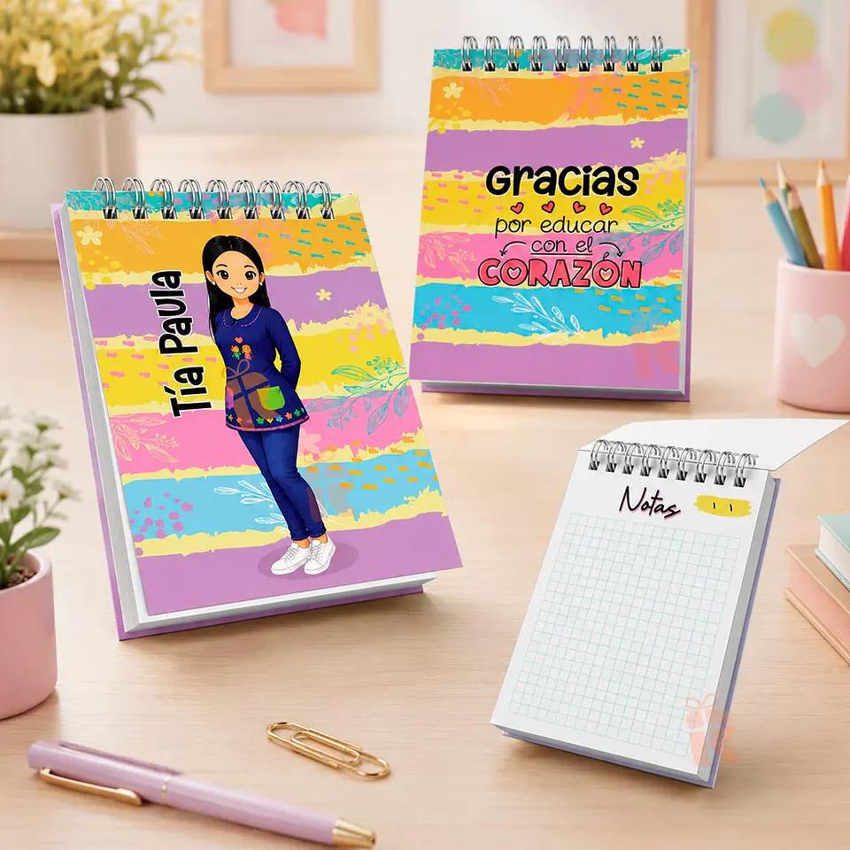 Libreta anillada diseño Técnico Ed. Parvulos | Personalizada 1