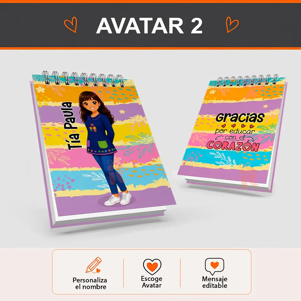 Libreta anillada diseño Técnico Ed. Parvulos | Personalizada 3