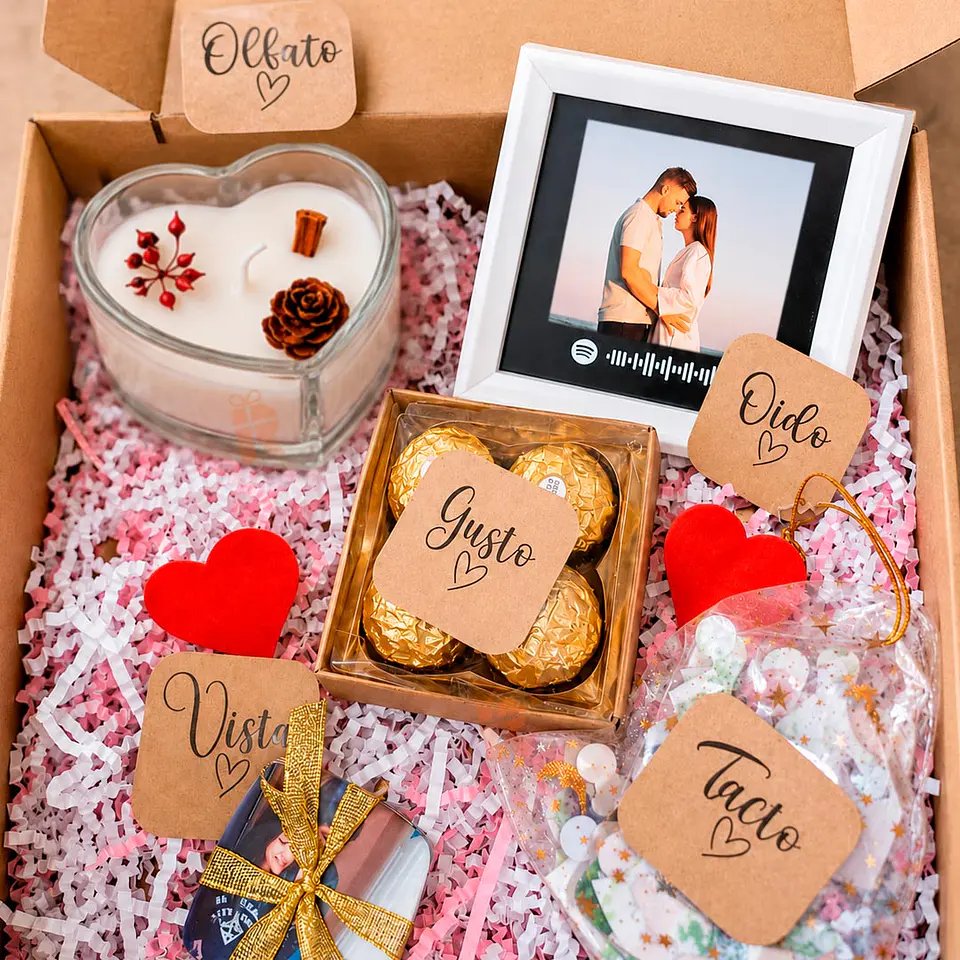 Box te amo con todos mis sentidos | Personalizado  3