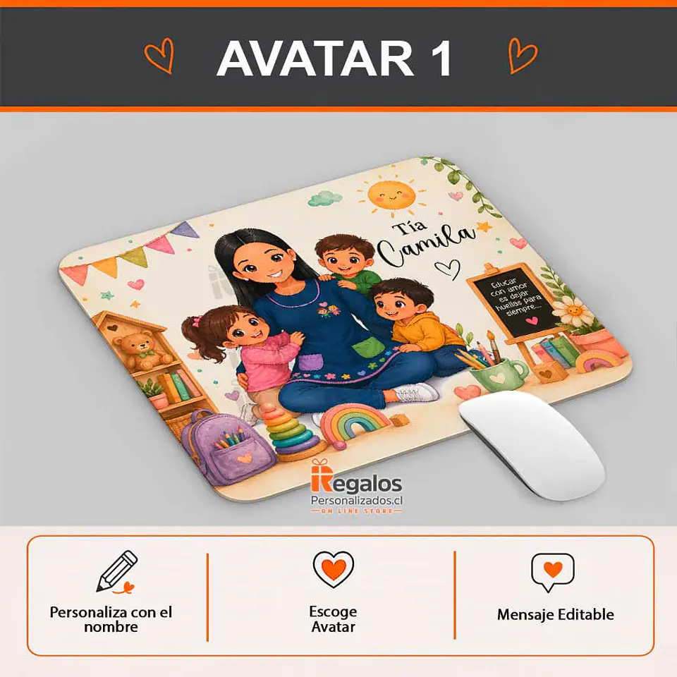 Mouse pad diseño Técnico Ed. de Párvulos 2