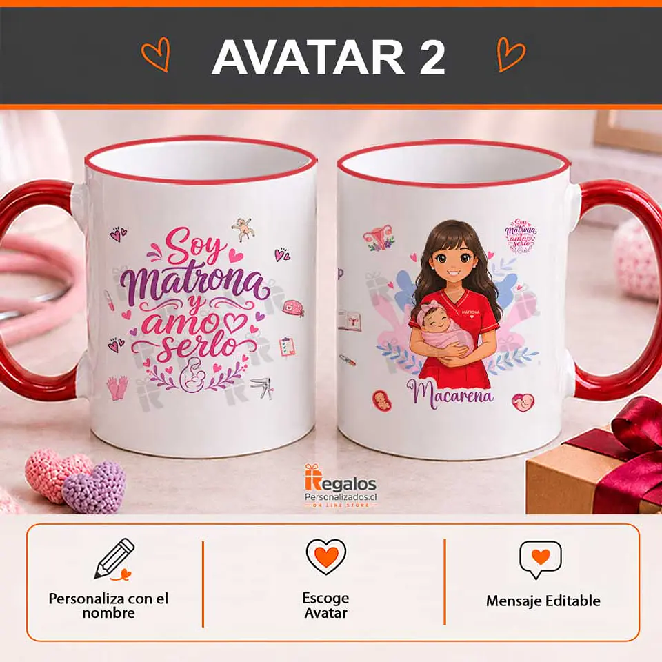 Tazón personalizado con diseño Matrona 3