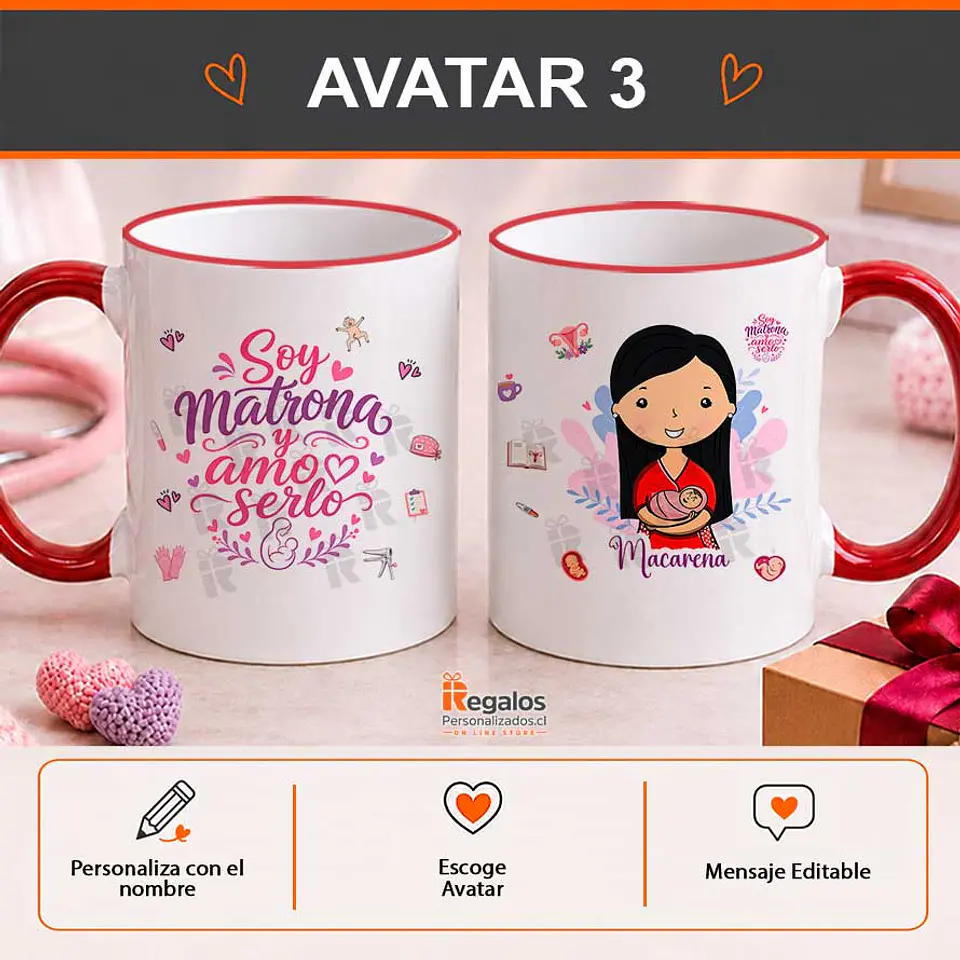 Tazón personalizado con diseño Matrona 4