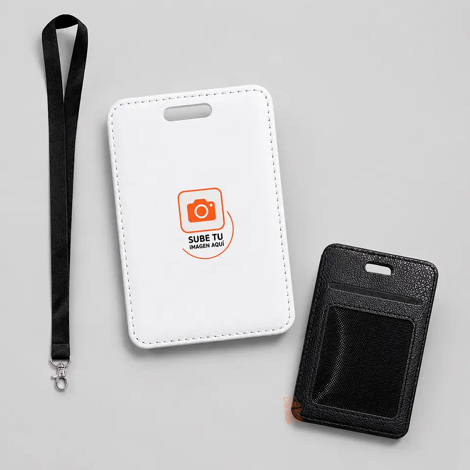 Porta credencial cuerina reverso malla | Personalizada con tu imagen 6