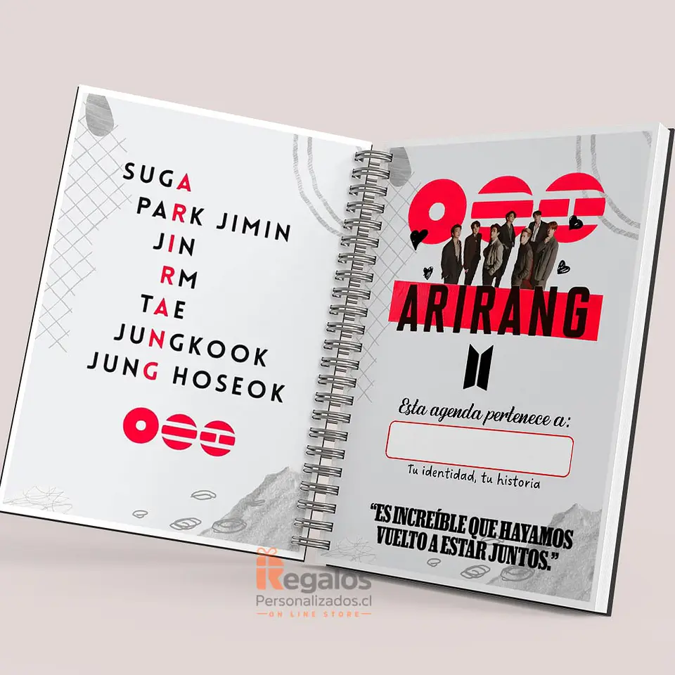 Planner BTS Arirang | Portadas prediseñadas  2