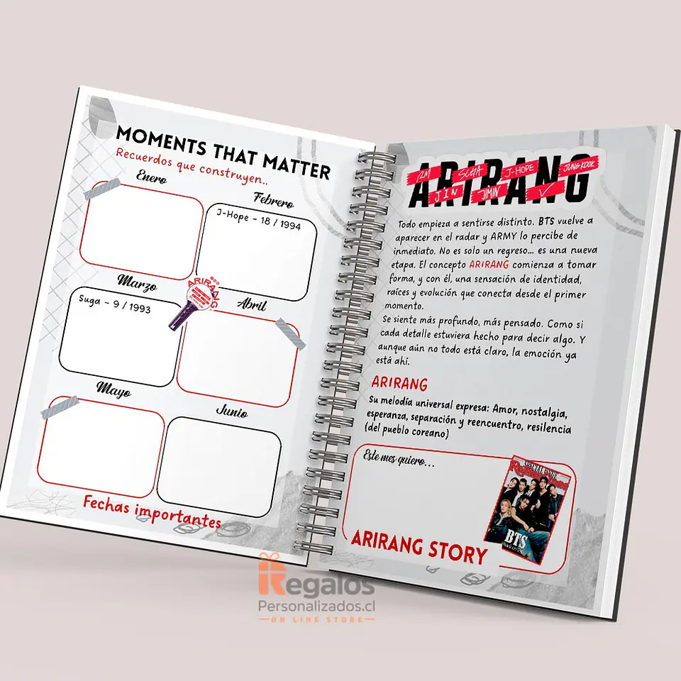 Planner BTS Arirang | Portadas prediseñadas  6