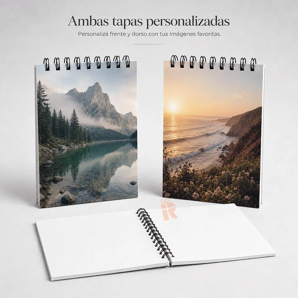 Libreta 15x21 cm personalizada | Tapa dura 100 hojas 105g 4