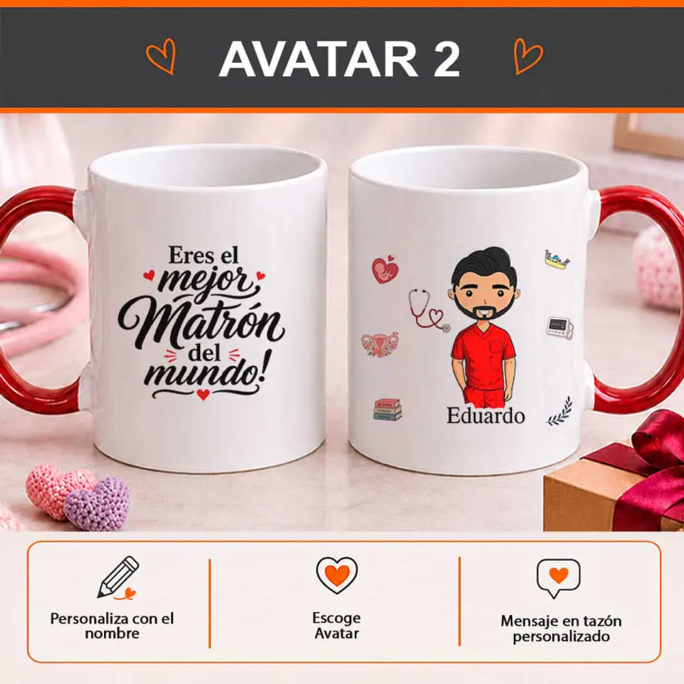 Tazón personalizado con diseño para Matrón 3