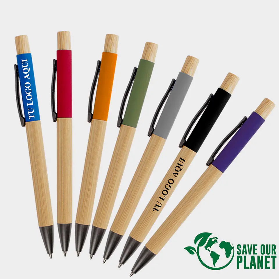 Bolígrafo ecológico de Bamboo  | Personalizados con logo 1