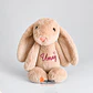 Peluche conejo café 40cm, personalizado con nombre o frase - Miniatura 1