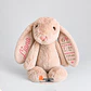 Peluche conejo café 40cm, personalizado con nombre o frase - Miniatura 2