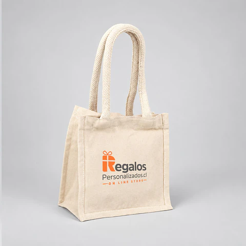 Bolsa de algodón 20x20x15 cm| personalizada con logo, o diseño