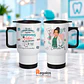 Mug térmico personalizado con diseño para odontóloga - Miniatura 1