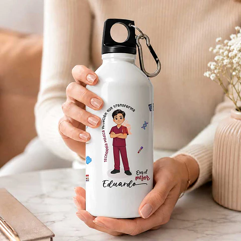 Botella diseño Tecnólogo médico