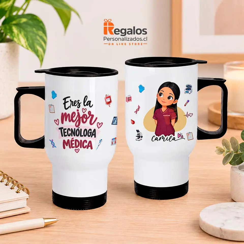 Mug térmico diseño Tecnóloga médica 1